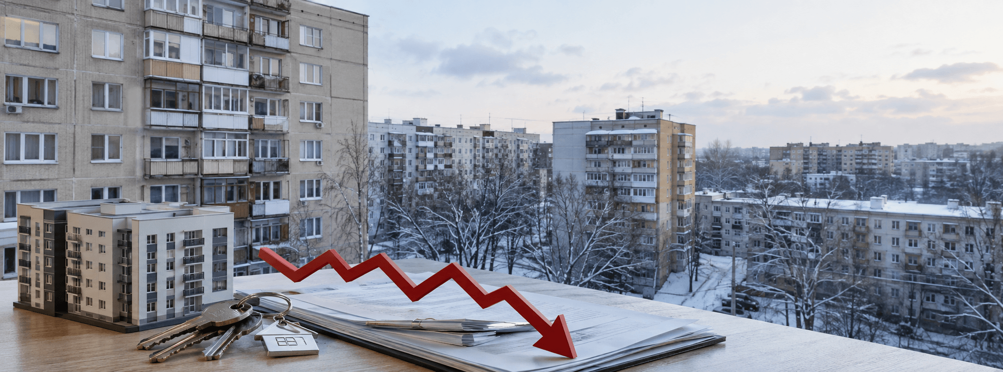 Средняя величина дисконта на "вторичке" по России составляет 6% в декабре-январе