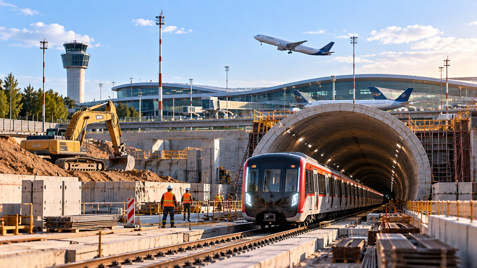 Началось строительство участка метро в аэропорт Внуково