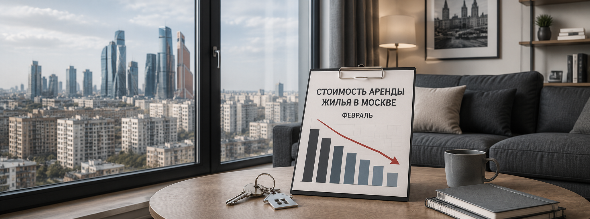 В феврале в Москве зафиксировано снижение стоимости аренды жилья