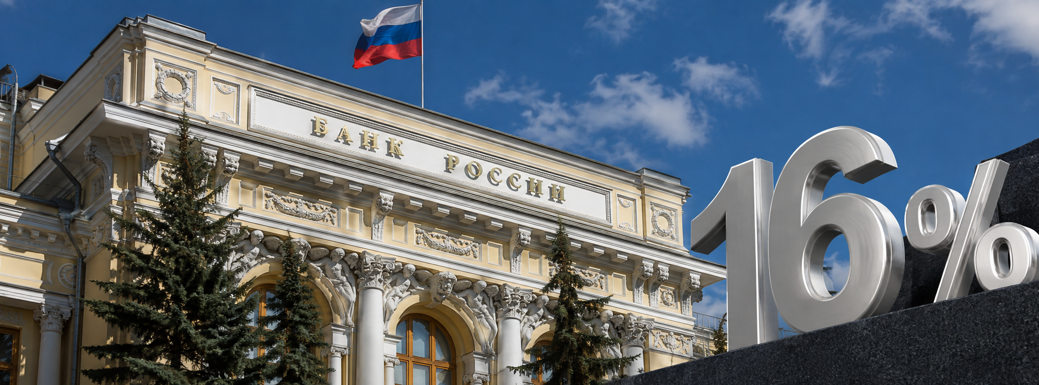 Центробанк сохранил ключевую ставку на уровне 16%
