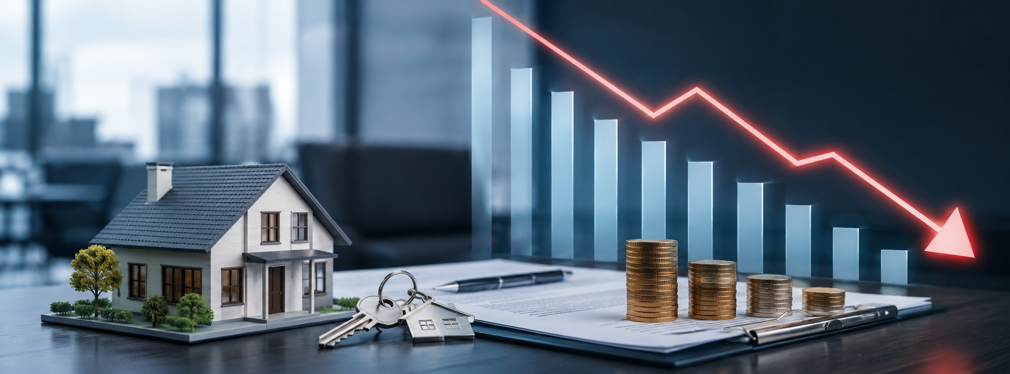 Объём выдачи ипотеки снизился на 44%