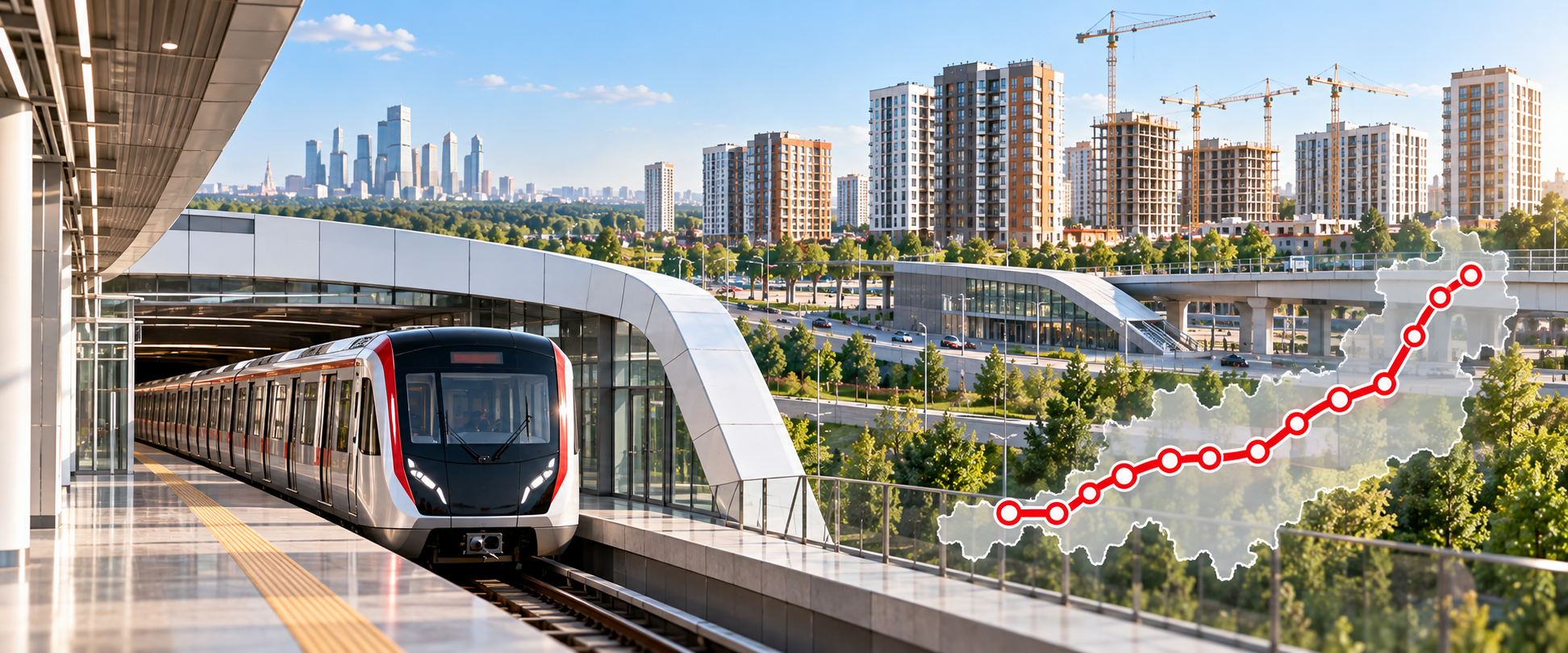 Количество станций метро в Новой Москве увеличится до 14 в ближайшие 3 года