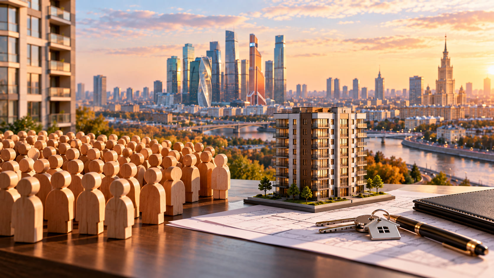 Спрос на квартиры в Москве втрое превышает предложение