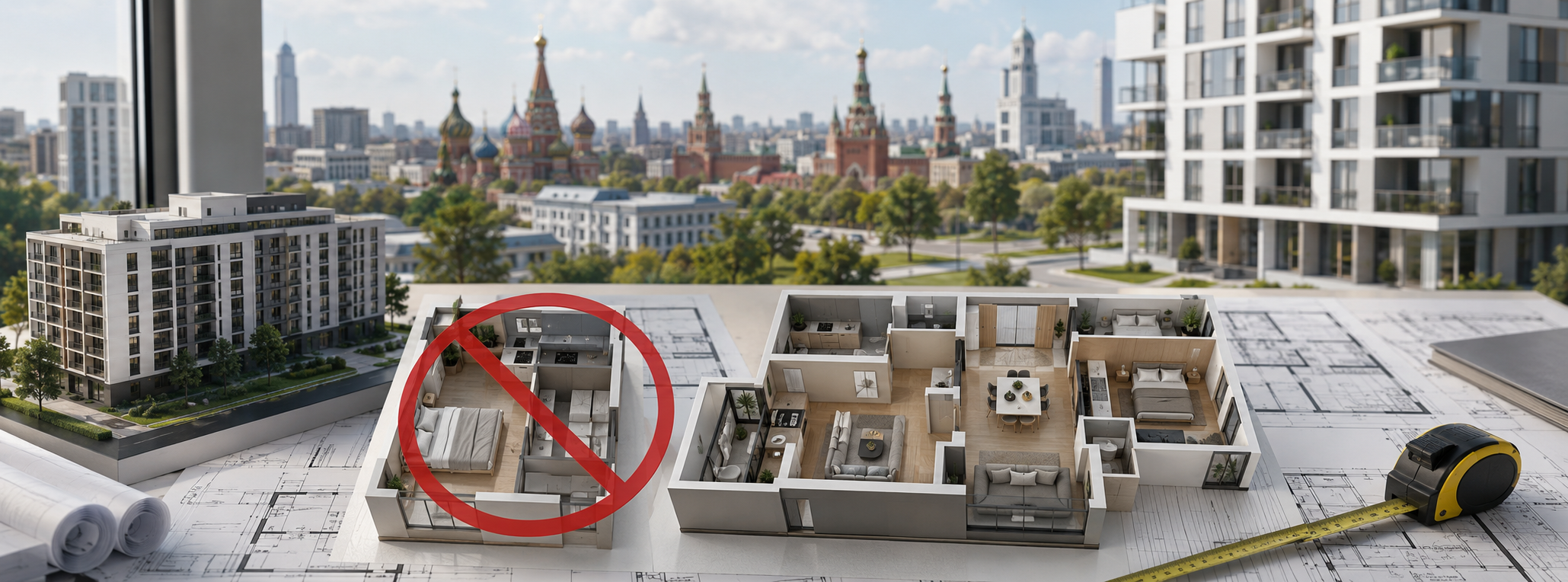 Власти решили запретить строительство маленьких квартир в Москве