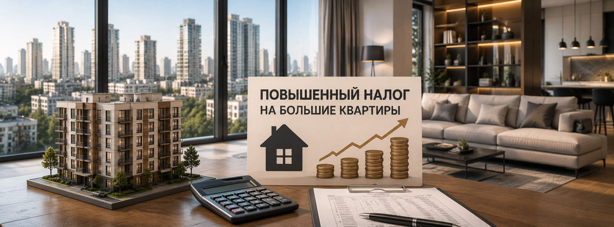 В России могут ввести повышенный налог на большие квартиры