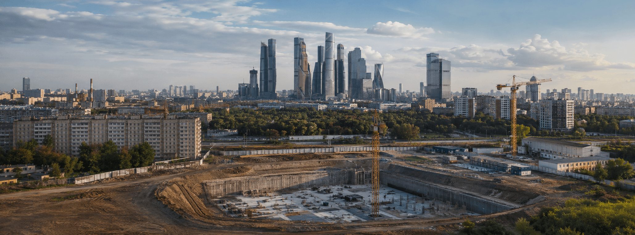 В Москве снижается предложение в новостройках на стадии котлована