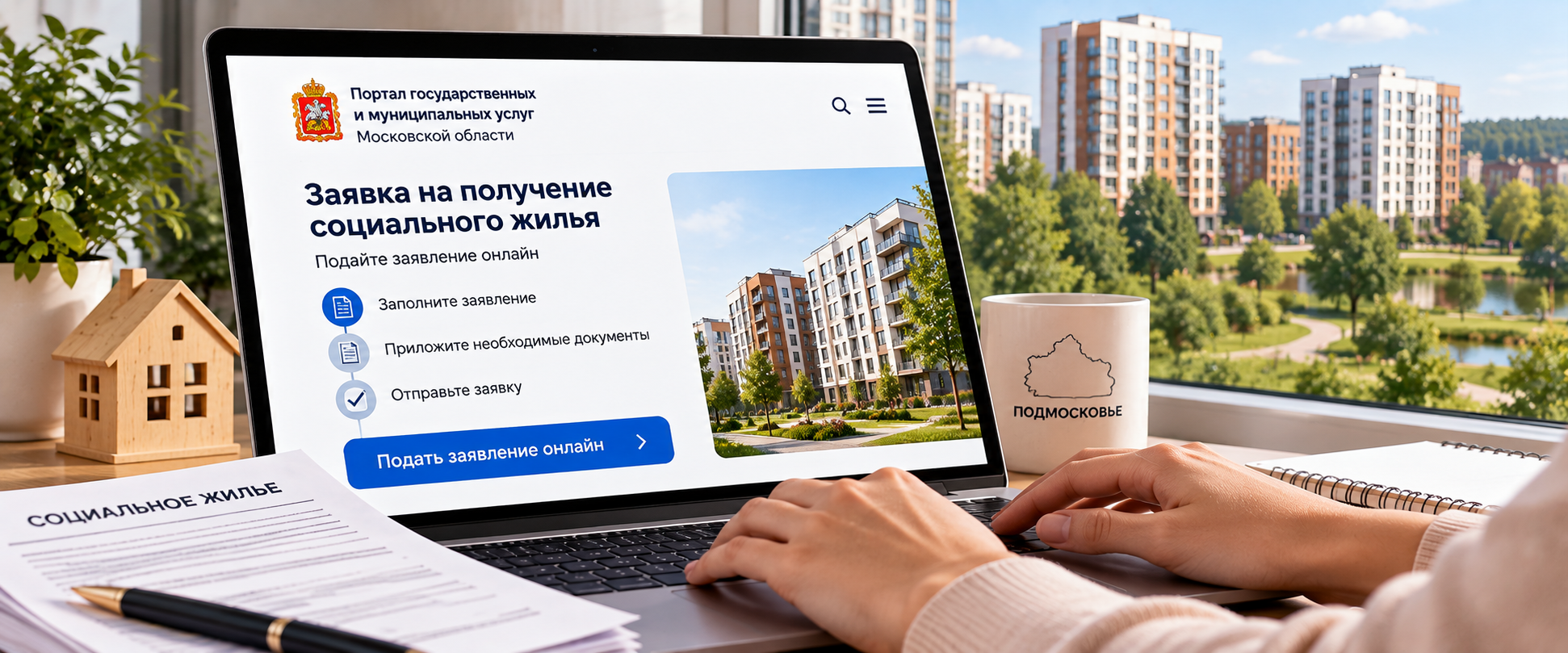 Заявку на получение социального жилья в Подмосковье можно подать онлайн
